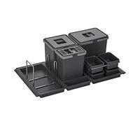 SOTECH Système de tri sélectif Draw 15+10+6L Poubelle avec couvercle Système de tri sélectif pour Tiroir Largeur de caisson 90 cm