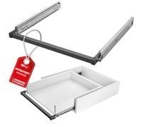 SOTECH VarioSlide Pat. jeu complet de coulisses KV2-100-H53-950 course 950 mm jusqu’à 100 kg déclenchement à une main noir anodisé pour tiroirs sans façade jusqu’à 900 mm de large