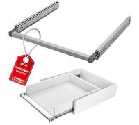 SOTECH VarioSlide Pat. Kit complet de coulisses de tiroir KV2-100-H53-800 EH 800 mm jusqu'à 100 kg Verrouillage d'une seule main Alu anodisé pour tiroirs sans façade jusqu'à 1200 mm de largeur