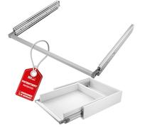 SOTECH VarioSlide Pat. kit complet de glissières de tiroir KV2-200-H76-500 EH 500 mm jusqu’à 200 kg verrouillage à une main aluminium anodisé pour tiroirs sans façade jusqu’à 1200 mm de large