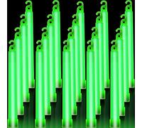 Sotiff Lot de 48 grands bâtons phosphorescents de 15,2 cm pour camping, randonnée, fêtes en plein air, activités de survie, tempêtes, occultants, vert