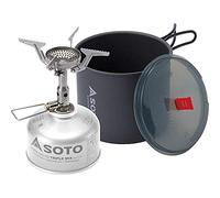 Soto Réchaud à gaz Amicus sans allumeur + pot New River 1 l argent/noir