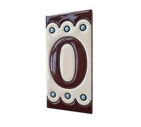 Soto M-8 Carreaux numérotés en céramique peinte à la main 11 x 5,5 cm ou 5,5 x 11 cm