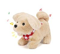 Sotodik Jouets électriques en peluche interactifs pour promener votre chien, aboyer, remuer la queue, jouets interactifs pour tout-petits, enfants, garçons et filles
