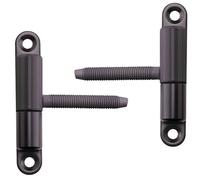 SOTOOLS Lot de 2 bandes de porte à visser avec tenon M8 x 50 mm Noir laqué avec technologie de palier coulissant sans entretien pour portes jusqu'à 40 kg