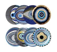 Sottobicchieri In Legno - Lot de 8 protections portables Da Tavolo Protezione - Porta Bicchieri Antiscivolo E Resistenti Al Calore - Decorazione Casa, Cucina, Tavolo - Regalo Per Amici, Colleghi E