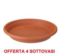 Sottovaso Universale Elho - Marque Elho - Rond 19cm - Orange - Plastique Multicolore