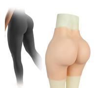 SoTUCR Culotte en Silicone À Entrejambe Ouvert Amplificateur De Hanches Gainant pour Le Corps Culottes Rembourrées Push-Up Shapewear pour Femmes,Color 2,1.2cm