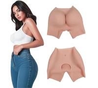 SoTUCR Culotte en Silicone avec Faux Vagin, Taille Haute, Rehausseur De Fesses, sous-VêTements RembourréS, Push-Up, pour Travestis,Color 2,L