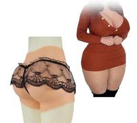 SoTUCR Culotte en Silicone pour Faux Fesses, Rembourrage, Gainant, Push-Up, Rehausseur De Hanches, Short De ContrôLe pour Travestis,Color 3,BasicL