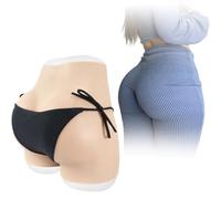 SoTUCR Culotte en Silicone pour Le Vagin, Culotte Gainante pour Les Fesses, Faux Hanches, sous-VêTements Push-Up pour Travestis, Drag Queen,Color 2,UpgradeM