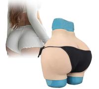 SoTUCR Culotte en Silicone pour travestissement, Body Sculptant sans Coutures, rehausseur de Hanches et Fesses, sous-vêtements pour Femmes et Drag Queens,Color 2,Upgraded