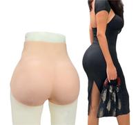 SoTUCR Culotte en Silicone Réaliste avec Vagin Factice Shaper De Hanches Larges Short Push-Up Épais Rehausseur De Fesses sous-Vêtements pour Femmes,Color 1,Basic
