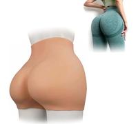SoTUCR Culotte en silicone sans couture, haute élasticité, confortable, respirante avec ouverture à l'entrejambe Push Up pour personnes transgenres, couleur 2, Thicken Hips 2,2 cm
