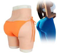 SoTUCR Culotte en Silicone Ultra Réaliste avec Rehausseur De Hanches Effet Push-Up Taille Haute Et Rembourrage pour Femmes,Color 3,Basic