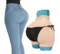 SoTUCR Culotte FéMinine en Silicone Grande Fesse,Vagin Factice,Rehausseur De Hanches,Gainant,ContrôLe du Fessier,sous-VêTements Push-Up pour Travesti,Color 1,Basic