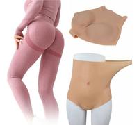 SoTUCR Culotte Gainante en Silicone pour Femme,Taille Haute,Rehausseur De Hanches,sous-VêTement Modelant Les Fesses,Short Triangle pour Drag Queen.,Color 3,One Size