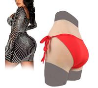 SoTUCR Culotte Gainante en Silicone pour Fesses, Rehausseur De Corps, sous-VêTement Push-Up, Faux Vagin, Invisible, éNorme Culotte pour Drag Queen,Color 3,Basics