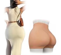 SoTUCR Culotte Ouverte en Silicone, Faux Rehausseur De Hanches, sous-VêTement Rembourré, Respirant, Push-Up, pour Travestis,Color 2,Thickened HIPS 2.2CM