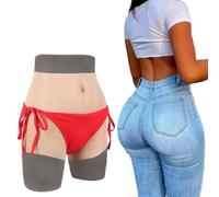 SoTUCR Culotte pour Hommes en Silicone Complet Réaliste Faux Vagin Boxer Slips Invisible Hip Shaper Thicken Enhancer Pantalon pour Femmes,Color 1,Basics