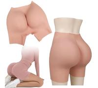 SoTUCR Culotte Rehausse-Fesses en Silicone À Ouverture À l'entrejambe Culotte Épaissie Rehausseur De Hanches Réaliste sous-Vêtement Sculptant pour Drag Queen,Color 2,L
