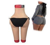 SoTUCR Culotte Rehausseur De Hanches en Silicone, Simulation AméLioréE, Entrejambe Ouvert, Culotte Rebondissante, FaçOnne Les Fesses pour Cosplay,Color 3,One Size