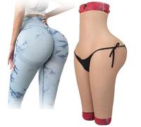 SoTUCR Culotte RembourréE en Silicone, Faux Rehausseur De Hanches, sous-VêTement Rehausseur De Fesses, Culotte Gainante pour Travesti Transgenre,Color 2,Basic