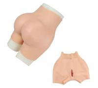 SoTUCR Culotte Taille Haute en Silicone Intégral Gainante Et Rehaussant Les Fesses Boxer Réaliste avec Vagin pour Femmes Transgenres,Color 2,Upgraded