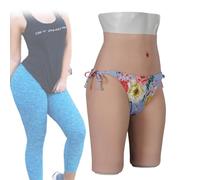 SoTUCR Culotte Taille Haute en Silicone,Rehausseur De Hanches,Rembourré,Gainant,RéAliste, Rehausseur De Fesses,sous-VêTements pour Drag Queen,Color 2,One Size