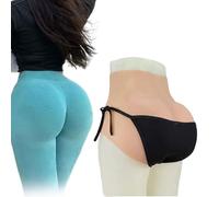 SoTUCR Culotte Triangulaire Taille Haute en Silicone Rehausseur De Fesses Épaississement 1,2 cm Slip pour Hommes sous-Vêtements Modelants pour Le Corps pour Cosplay Féminin