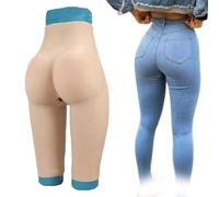 SoTUCR Culotte Vaginale en Silicone Féminine Faux Lifting De Fesses Culotte Invisible Slip Push-Up Réaliste pour Travesti,Color 2,Upgraded