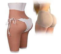 SoTUCR Culottes en Silicone réalistes Respirantes, rehausseur de Fesses, Gainant, Culotte épaississante, amplificateur de Hanches, Short Push-up pour Femme,Color 3,Thicken hips 1.18in