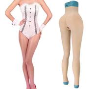 SoTUCR Pantalon en Silicone Longueur Cheville Rehausseur De Fesses, Culotte Taille Haute Lift De Hanches, Culotte Gainante sans Couture pour Crossdressers,Color 2,Upgraded