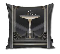 Sotyi-ltd Housse de Coussin au Design Art déco 45,7 x 45,7 cm