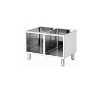 Soubassement 650 - L800 - AI - - Acier inoxydable 800x535x560mm