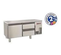 Soubassement Réfrigéré Positif Inox 140 L - Baron - - Acier inoxydable1Pleine NC