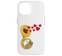 Soubassophone Saint-Valentin Cuivres Mariage Coque pour iPhone 14