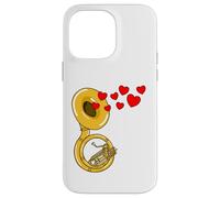 Soubassophone Saint-Valentin Cuivres Mariage Coque pour iPhone 14 Pro Max