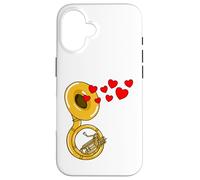 Soubassophone Saint-Valentin Cuivres Mariage Coque pour iPhone 16