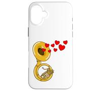 Soubassophone Saint-Valentin Cuivres Mariage Coque pour iPhone 16 Plus