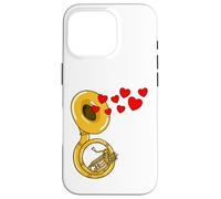 Soubassophone Saint-Valentin Cuivres Mariage Coque pour iPhone 16 Pro