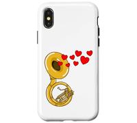 Soubassophone Saint-Valentin Cuivres Mariage Coque pour iPhone X/XS