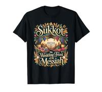 Souccot La fête de Mariage du Messie Menorah Jérusalem T-Shirt Graphique avec Valeur