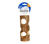 Souche d'arbre en bois jouet pour rongeurs Duvoplus Marron 6x6x14,8 cm