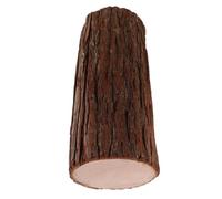 Souche de Bois Artificielle en Bois Massif, Présentoir Rustique pour Table | Base Cylindrique Stable, Texture D’écorce Réaliste Mate, pour Paquet, Bougies Chauffe-plat, Vitrines et Événements