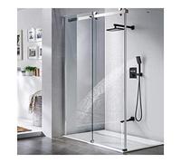 Soucheur Ensemble Matte Black Shower Thermostatique mé Bouton Masage Pluie à Main (Baignoire Type Robinet: Ensembles de Douche)