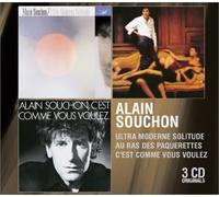 Souchon, Alain - Coffret 3 CD : Ultra moderne solitude / Au ras des paquerettes / C'est comme vous voulez