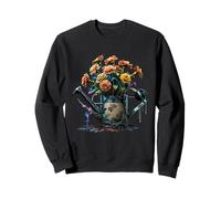 Soucis dans Un arrosoir rétro Fleuri souci Sweatshirt