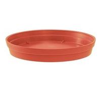 Soucoupe Ø 28 cm pour pot Ø 40 cm - Orange terre battue - Eda