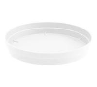 EDA Plastiques Soucoupe Ø 28 cm pour pot Ø 40 cm Blanc